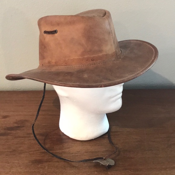 Genuine Jackaroo Leather Hat Indiana 